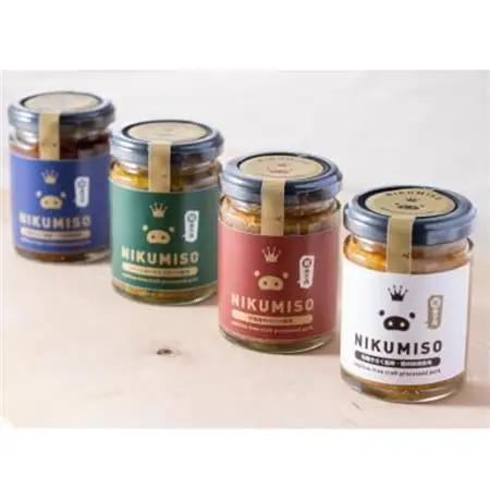 【群馬県産】ご飯が止まらない!堀越ファームのNIKUMISOセット(4種類)_惣菜・加工品 肉 缶詰・瓶詰 _【1519821】