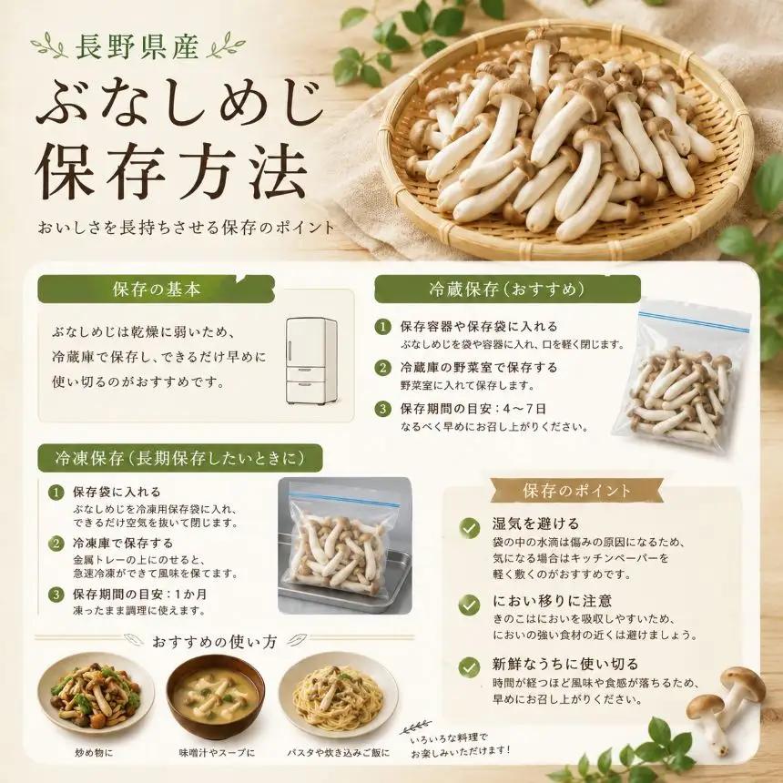 清らかな水と澄んだ空気が育てた、天龍村の ぶなしめじ 【1袋500g】