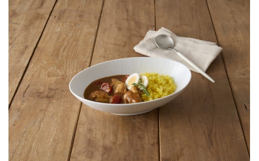 【美濃焼】 miyama. カレーとパスタ うつわ クリース 白磁 2個 瑞浪市 / ミヤマプランニング 食器 皿 プレート [AZCM052]