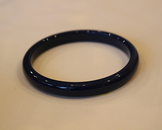 SHINBEY　漆バングル　ネイビー　S No.245