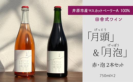 
田舎式ワイン「月頭」＆「月泡」２本セット
