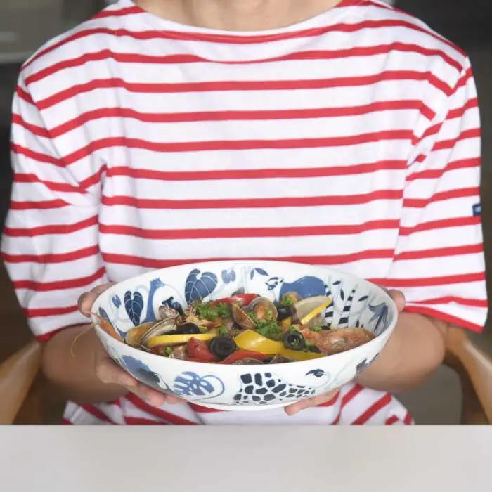 【波佐見焼】染付古波佐見 盛鉢 1枚 正角皿S 5柄セット 食器 皿 角皿 【natural69】 [QA111] 波佐見焼
