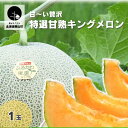 【ふるさと納税】北海道産 豊潤な香り「特選甘熟キングメロン」《1玉・2玉》