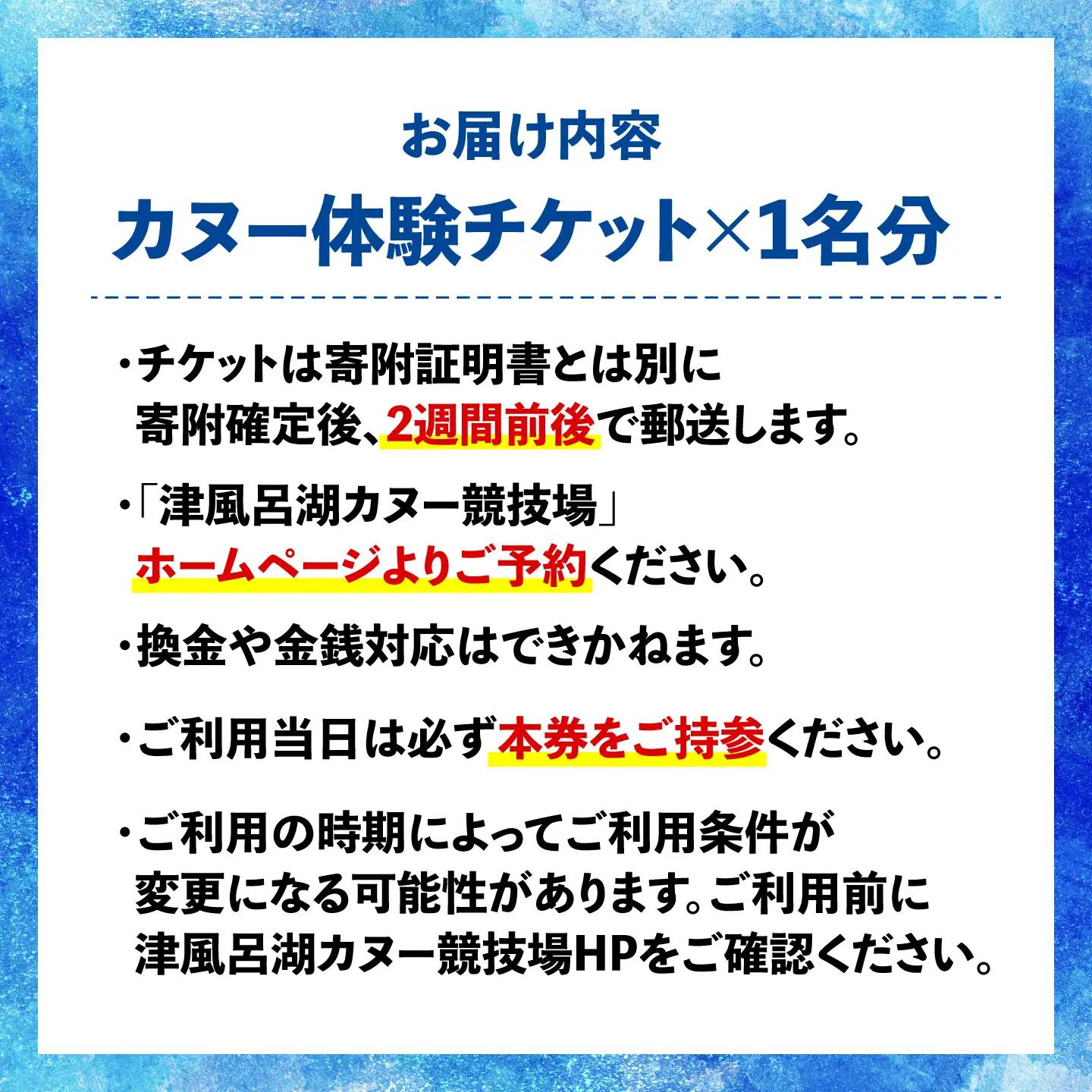 【奈良県共通返礼品】吉野町 カヌー体験チケット 奈良県吉野町/津風呂湖カヌー競技場[BRDN001]