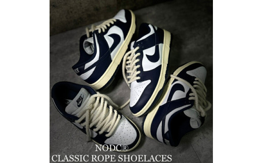 NODC CLASSIC ROPE SHOELACES［173N28］NODC CLASSIC ROPE SHOELACES 靴ひも 選べる サイズ 120cm 140cm カラー ブラック クリーム