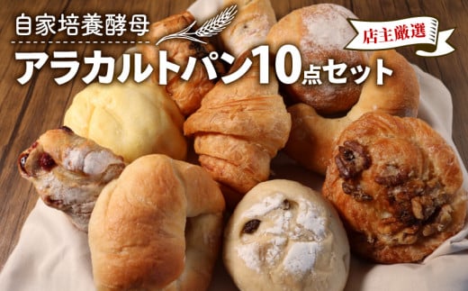 自家培養酵母 アラカルトパン 10点 セット ( パン 惣菜パン 冷凍パン 無添加 天然酵母 冷凍 詰め合わせ 小麦 朝食 朝ごはん お取り寄せ 食べ比べ 京都 国産 )  