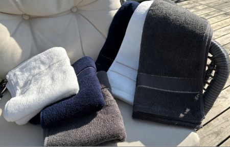【THE PREMIUM TOWEL】計８枚タオルセット／厚手泉州タオル（ネイビー） ／ 人気の日用品 タオル 泉州タオル 国産タオル 泉州タオル 泉佐野タオル 日本タオル 吸水タオル 綿100％タオ