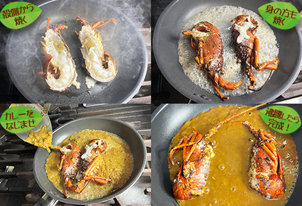 【天然伊勢海老入り】おうちで簡単！本格『伊勢えびカレーセット』 ２人前　[0025-0008]