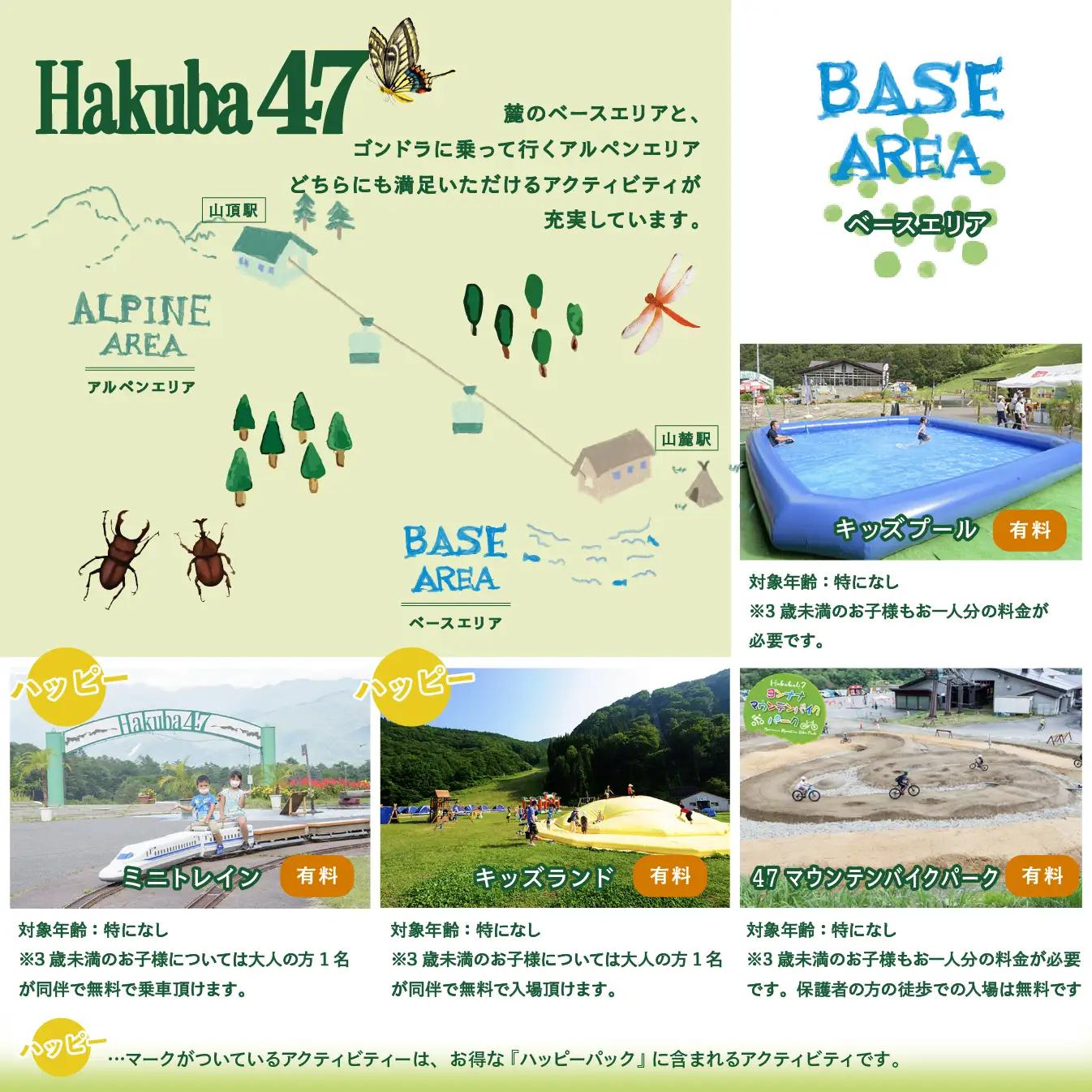 【体験チケット】Hakuba47 ゴンドラ往復乗車券 小人1名様 / 長野県白馬村
