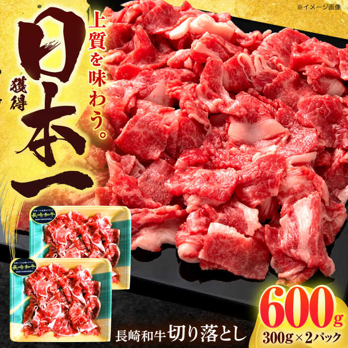 【ふるさと納税】長崎和牛 切り落とし 600g(300g×2)【有限会社長崎フードサービス】[OCD016] / 牛肉 小間切れ 牛肉切り落とし きりおとし 家庭用 ストック 手軽 使いやすい 国産 和牛 贅沢 にく すき焼き