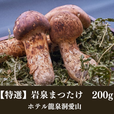 ≪特選≫　岩泉まつたけ  200g　天然【配送不可地域：離島】