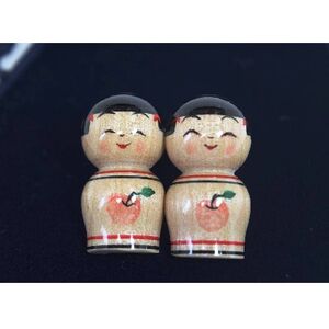 「こけス」イヤリング(りんごVer)_装飾品・工芸品     装飾品・工芸品 ピアス・イヤリング アクセサリー _【1238409】