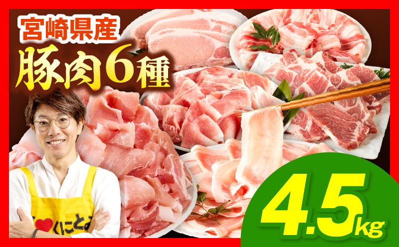 豚肉バラエティー詰合せセット【4.5kg】豚肉 豚肉詰め合わせ セット 小間切れ ウデ モモ スライス ロース バラ 肩ロース とんかつ 冷しゃぶ 豚汁 生姜焼き 国産 プレゼント 贈答 贈り物 ギフト