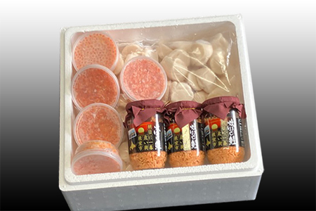 ほたて貝柱500g×6P、いくら醤油漬け100g×6P、鮭フレーク150g×3瓶 E-30004