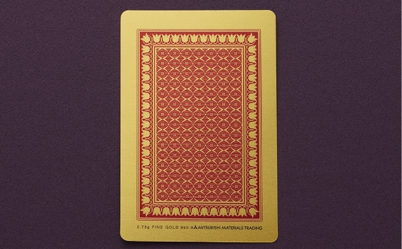 【いよいよ登場！】三田市ふるさと納税限定企画　『純金招福トランプ777』　感謝状（ご希望の宛名） [3d28bae300001]0325