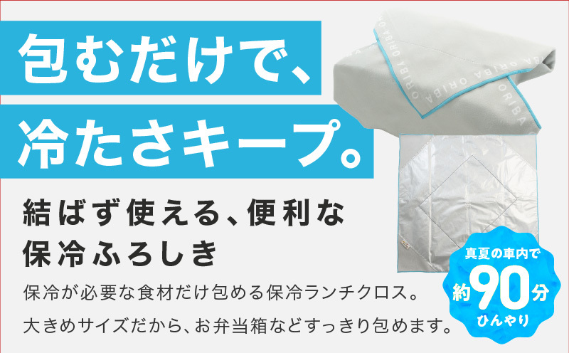 ALOHAS ORIBA 保冷ふろしき Blue【日用品 雑貨 鞄 かばん 風呂敷 ふろしき エコバッグ 保冷】 099H4367_イメージ2
