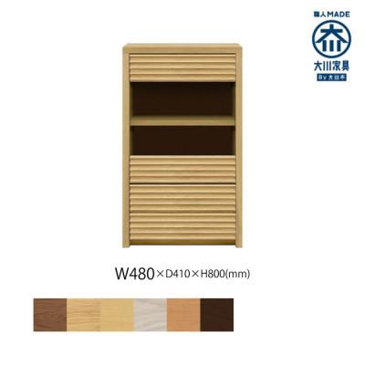 ふるさと納税 大川市 無垢リビング家具コリーナ(キャビネット)48cm  R(右開き) WONA(オークナチュラル)