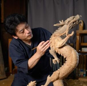 【看板】オーダーメイド 刻庇看板｜オーダー 木製 彫刻 工芸品 赤井彫刻工房