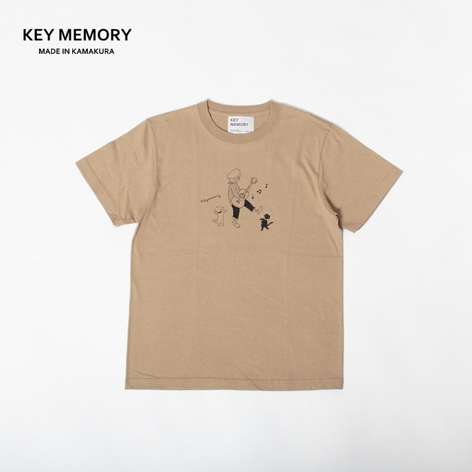 
            【KEYMEMORY】ミュージックTシャツ　BEIGE
          