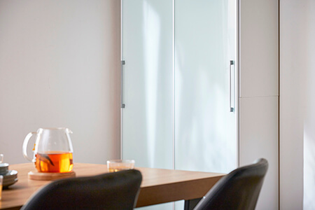 ダイニングボード 両ガラスタイプ 90cm幅 テミス【諸富家具】：C509-001