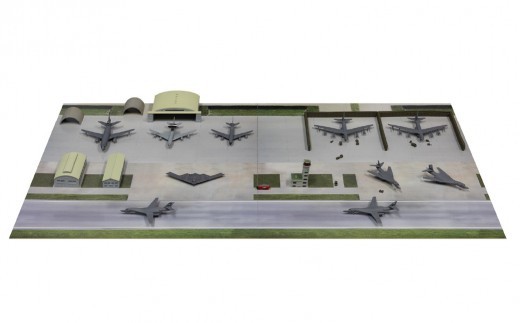 【SPS37】 1/700 アメリカ空軍アンダーセン基地（グアム・2000年代） 【プラモデル プラモ 模型 ホビー おうち時間 趣味 作成キット コレクション】
