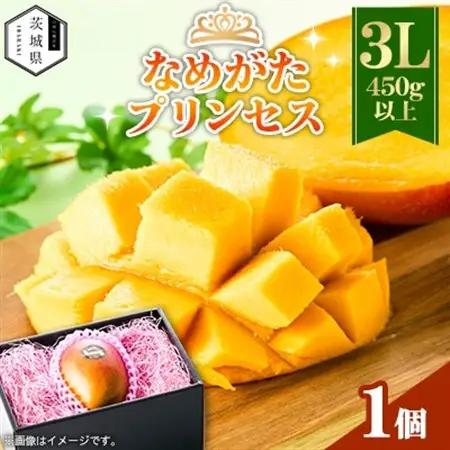 茨城県産 なめがたプリンセスマンゴー3L【450g以上】1個【配送不可地域：離島・沖縄県】【1647817】