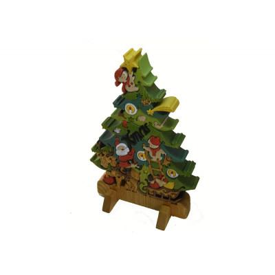 ふるさと納税 河内長野市 木工パズルクリスマスツリー3(色付き)知育玩具 |  | 01