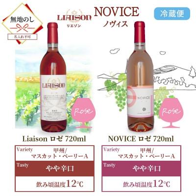ふるさと納税 笛吹市 【無地熨斗】ロゼワイン 2種 セット 720ml 各1本 計2本 日川中央葡萄酒 山梨県笛吹市 |  | 03