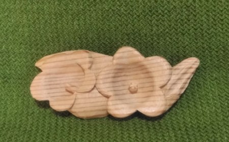 3月の帯留め（カンパニュラ）（兼ブローチ） 【hms003】