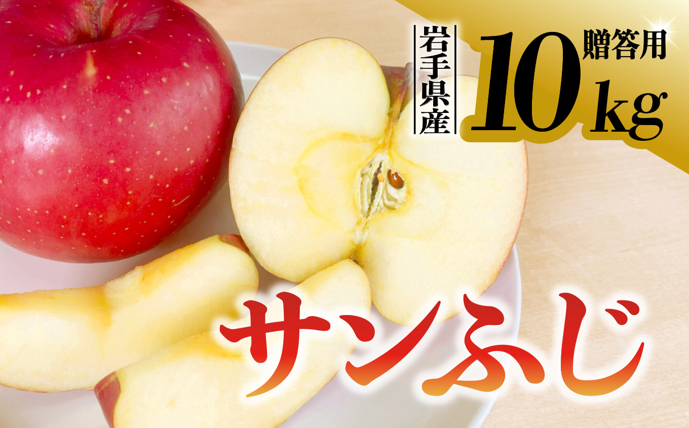 
【先行予約】令和6年産 りんご サンふじ 贈答用 10kg 岩手県 金ケ崎町産 12月上旬発送開始
