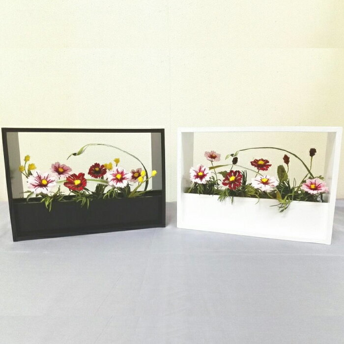 【ふるさと納税】インテリアフラワーBOX　コスモス　らんまん 花 雑貨 造花 インテリア お祝い ギフト 贈答 人気 送料無料 高知市 【花工房美呂】[ATCO024]