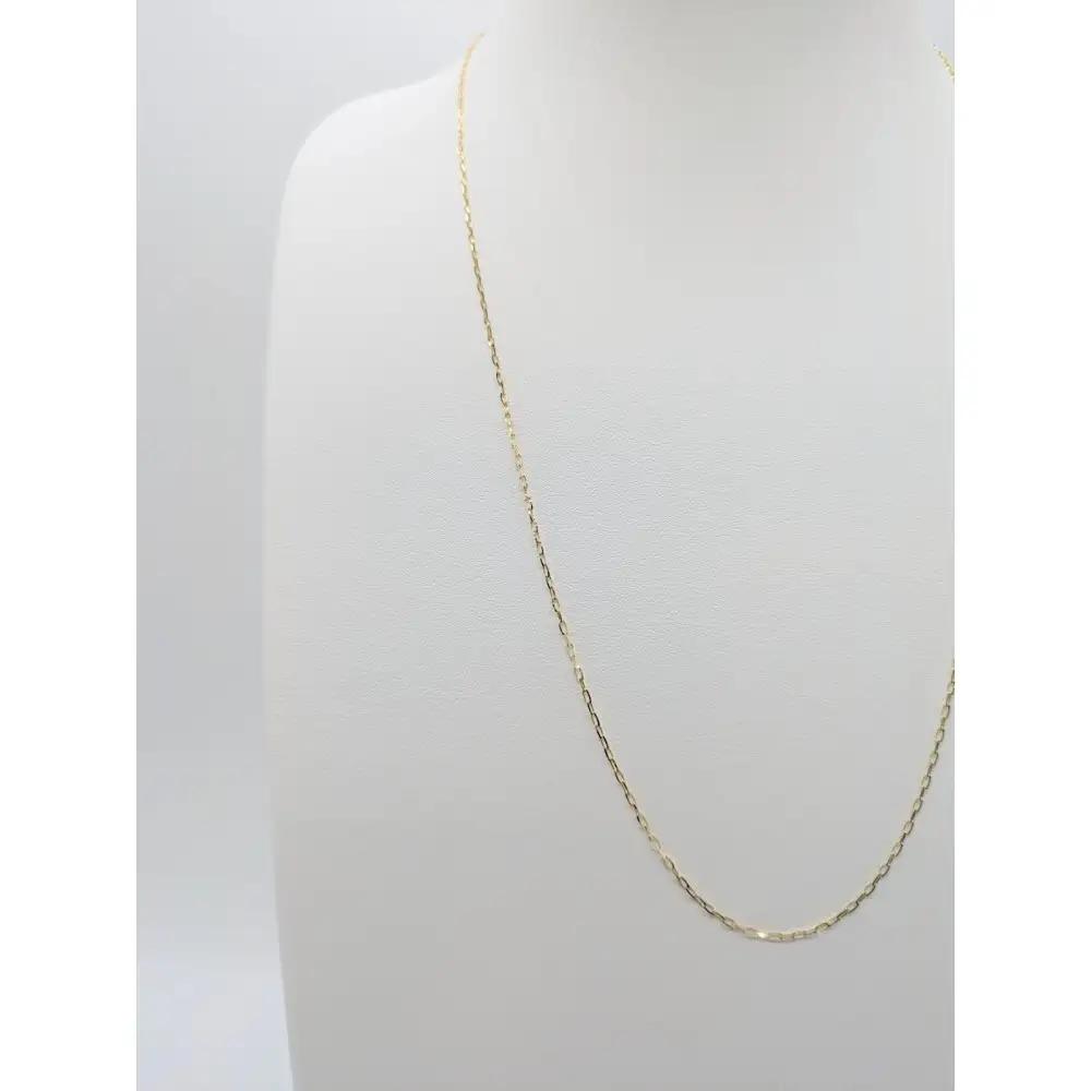 【18金イエローゴールドネックレス グリームカット長小豆0.4 60cm】｜18金 ネックレス アクセサリー
