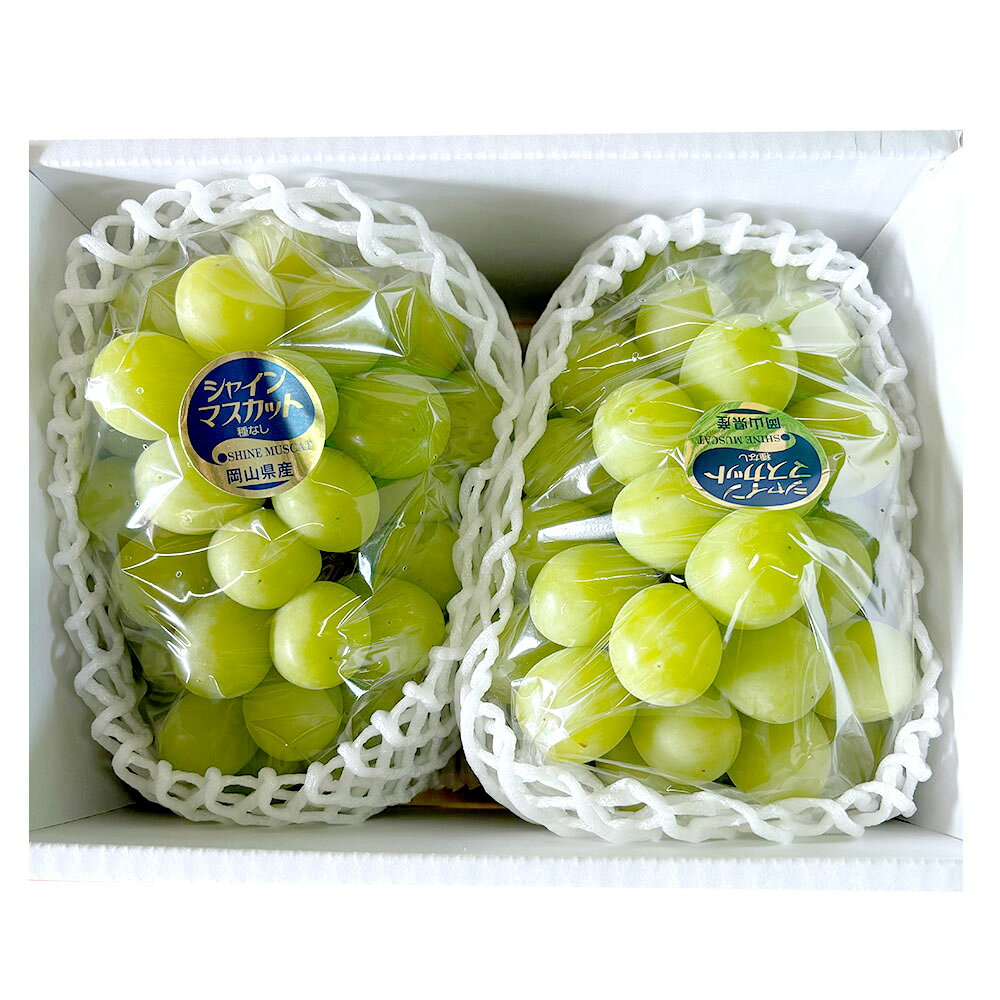 【ふるさと納税】＜選べる内容量＞2026年 先行予約 シャインマスカット 1房／2房／3～4房 1房700g以上 16000円 ～ 36000円 1万6000円 ～ 3万6000円 ぶどう 葡萄 果物 マスカット ギフト 河本農園 冷蔵 岡山県産 岡山県 奈義町 送料無料 【2026年9月上旬～9月下旬発送予定】