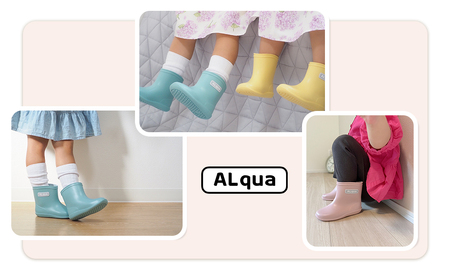 【くすみピンク】子ども用 長靴（サイズ13cm）ショート丈 子供 長靴 【アルクア飛騨】【112-9【1】】