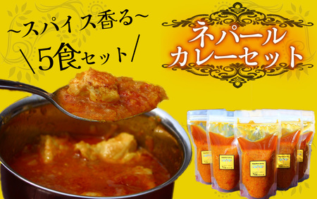 ティハールのネパールカレールーセット 2人分×5袋　　【 カレー カレー カレー カレー カレー  】