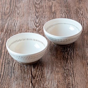 小石原焼 カネハ窯 飛び鉋小鉢セット(シンプル) AA85