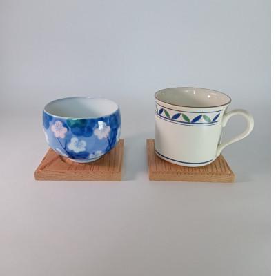 ふるさと納税 加茂市 ケヤキ無垢茶托(ソーサー)大A　5枚セット |  | 01