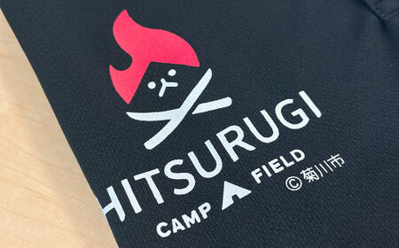 【Sサイズ】火剣山キャンプ場 ロゴ入り オリジナルポロシャツ ポロシャツ（黒）×ロゴマーク（赤と白）  服 男女兼用 メンズ レディース キャンプ 衣類 オリジナル シャツ