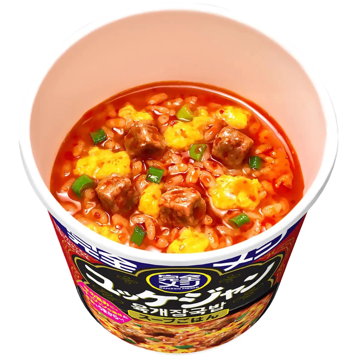 完全メシ 欧風カレー × 旨辛ユッケジャン 計2ケース（各1ケース）/ 完全メシ 欧風カレー 旨辛ユッケジャン カレー クッパ 日清 非常食 保存食 / 栗東市 / 日清食品株式会社[BIBI062]