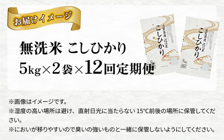 【先行予約】【令和７年産新米早期予約　毎月定期配送・計12回】 BG無洗米こしひかり10kg×12回【2025年10月以降毎月お届け】[R-00401] / 無洗米 無洗米 無洗米 無洗米 無洗米