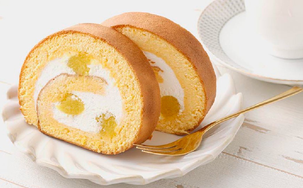 【6ヶ月定期便】ボヌール特製 マロンロールケーキ×1本 約510g