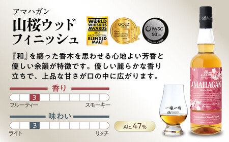 ウイスキー アマハガン 700ml×2本セット（山桜・レッド） [AQBX120]