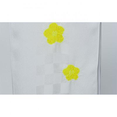 ふるさと納税 伊丹市 帯揚げ　白地に黄色　絞り　輪出し [54030282] |  | 01