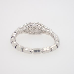 ジュエリー産地甲府　PT950ストレッチダイヤリング ダイヤ0.30ct　69416　Ｓ