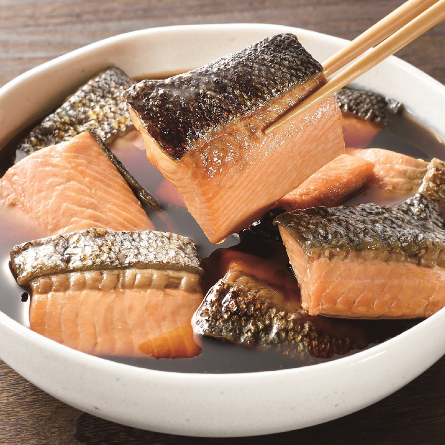 ＜新潟小川屋＞お魚とお肉の焼漬７点セットお魚の焼漬（さけ・ハラス・ぶり・さば・ほたて）、お肉の焼漬（豚肩ロース、鶏もも）各１袋