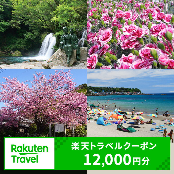 【ふるさと納税】静岡県河津町の対象施設で使える 楽天トラベルクーポン 寄付額40,000円（クーポン 12,000円分）　静岡 宿泊 宿泊券 ホテル 旅館 旅行 旅行券 観光 トラベル チケット 旅 宿 券