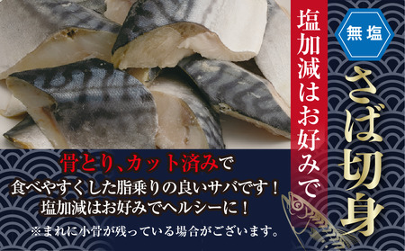 ＜訳あり＞骨取り無塩 さば切身(7切れ) 小分け 魚 冷凍 【AW-49】【丸正水産】
