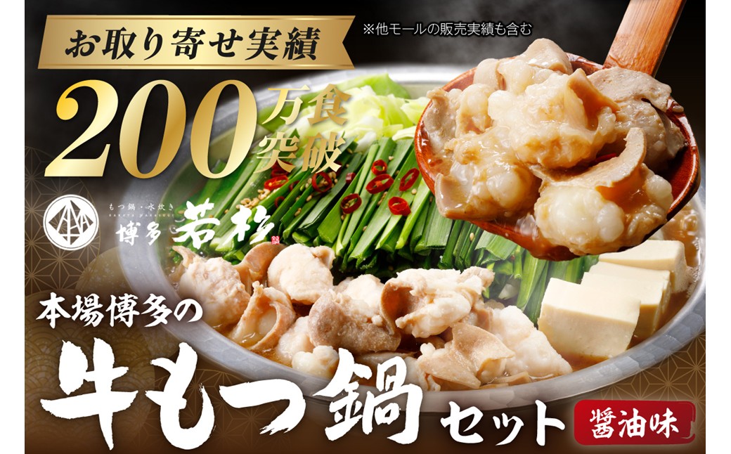 博多若杉もつ鍋＋水炊きセット(各4-5人前) 牛 鶏 冷凍【024-0018】