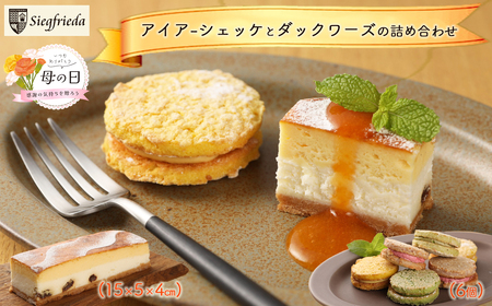 【母の日までにお届け（2026年5月7日～9日発送）】アイアーシェッケと3種のダックワーズ（6個）【32-2m】