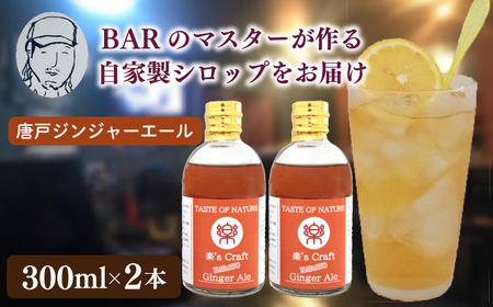 クラフトシロップ（ジンジャーエール）2本 セット ノンアルコール 唐戸ジンジャーエール クラフトジンジャーエール クラフト 料理 アレンジ 大人 音楽 Music Café Ra-Ku 下関 山口 JJ002-2